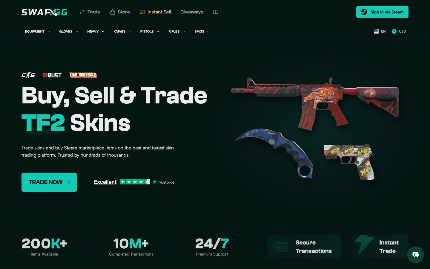 The Swap.gg home page as it appeared on 4 Aug 2026
